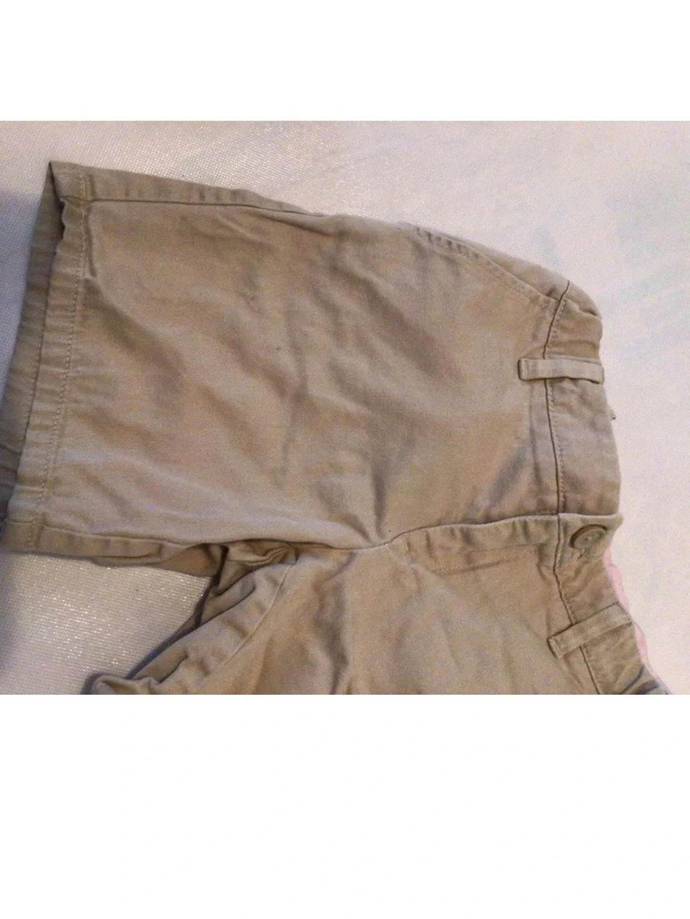2pc Gap Kids Girls Khaki School Chino Shorts Size 10 Slim Adjustable Waist